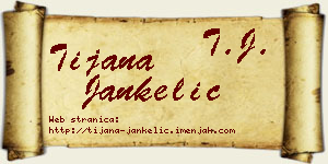 Tijana Jankelić vizit kartica